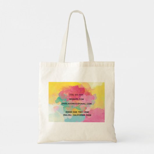 Verf Splatter Tote Bag (Achterkant)