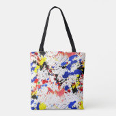 Verf Splatter Tote Bag (Achterkant)