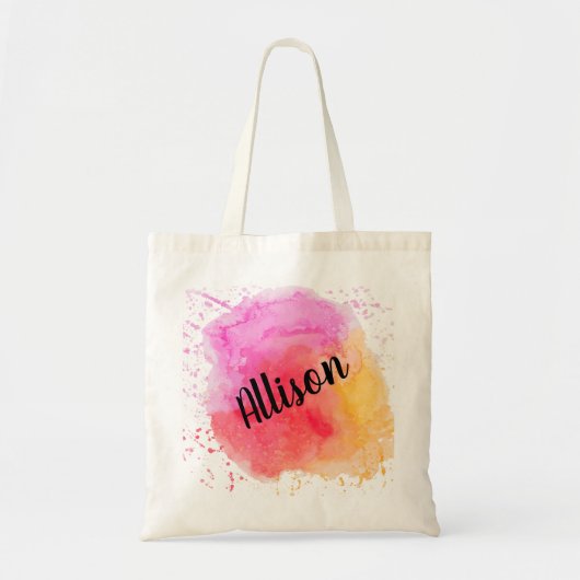 Verf Splatter Tote Bag (Voorkant)