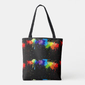 Verf Splatter Tote Bag (Achterkant)