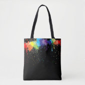 Verf Splatter Tote Bag (Voorkant)
