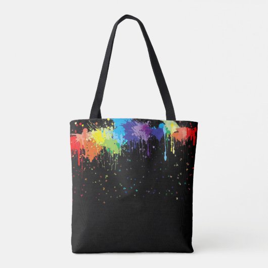 Verf Splatter Tote Bag (Achterkant)