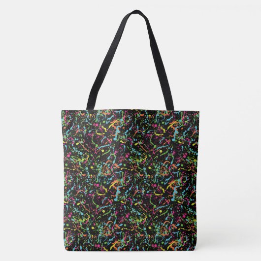 Verf Splatter Tote Bag (Voorkant)