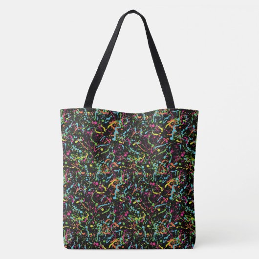 Verf Splatter Tote Bag (Achterkant)