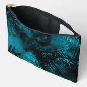 Verf Splatter Uitkomen Effect Blauw & Zwart Etui (Open)