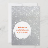 Verf Splatter uitnodigen | Kleurrijke Kinder parti Kaart (Achterkant)