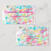 Verf Splatter Visitekaartje (Voorkant / Achterkant)