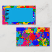 Verf Splatter Visitekaartje (Voorkant / Achterkant)