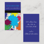 Verf Splatter Visitekaartje (Voorkant / Achterkant)