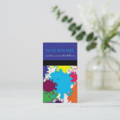 Verf Splatter Visitekaartje (Staand voorkant)