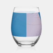 Verf Splatter Wijnglas Zonder Voet (Rechts)