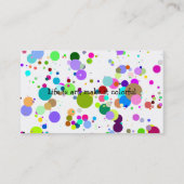 verf-splatters-1, Sally Parker, Artist, Telefoon . Visitekaartje (Achterkant)