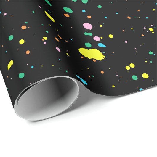 Verf Spletters Abstract Cadeaupapier (Rol Hoek)