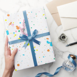Verf Spletters Abstract Cadeaupapier