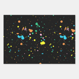 Verf Spletters Abstract Inpakpapier Vel