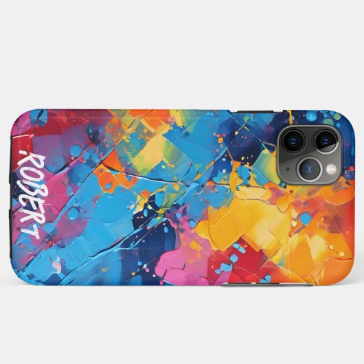 Verf Spletters Abstracte Kunst Case-Mate iPhone Case (Achterkant (horizontaal))