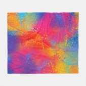 Verf Spletters Fleece Deken (Voorkant (Horizontaal))