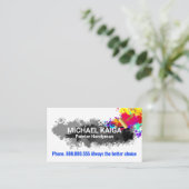 Verf Spletters Home Schilderen Service Visitekaartje (Staand voorkant)