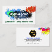 Verf Spletters Schilderij Service Visitekaartje (Voorkant / Achterkant)