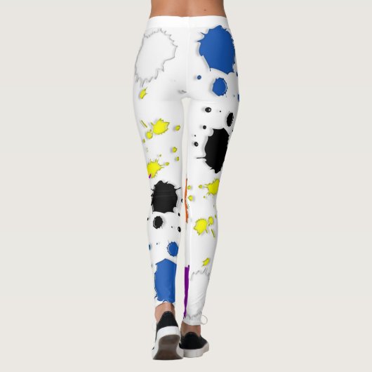 Verf Splotches Leggings (Achterkant)