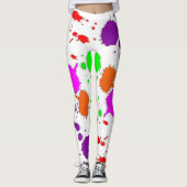 Verf Splotches Leggings (Voorkant)
