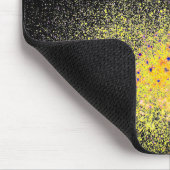 Verf spuit Abstract op zwart Muismat (Hoek)