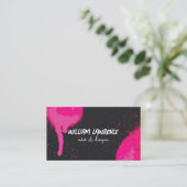 Verf spuiten | Zwart patroon Visitekaartje (Staand voorkant)