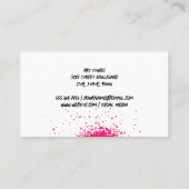 Verf spuiten | Zwart patroon Visitekaartje (Achterkant)