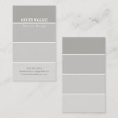 VERF STAAL CHIP modern decor ombre grijs Visitekaartje (Voorkant / Achterkant)