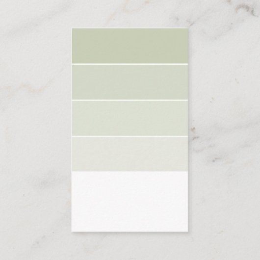 VERF STAAL CHIP moderne decor ombre salie groen Visitekaartje (Achterkant)