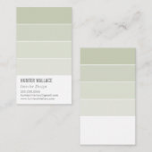 VERF STAAL CHIP moderne decor ombre salie groen Visitekaartje (Voorkant / Achterkant)