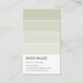 VERF STAAL CHIP moderne decor ombre salie groen Visitekaartje (Voorkant)