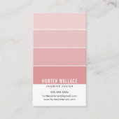 VERF STAAL CHIP moderne interieurs ombre koraal Visitekaartje (Voorkant)