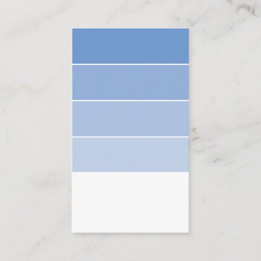 VERF STAAL CHIP moderne ombre maagdenpalm blauw Visitekaartje (Achterkant)