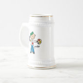 Verf Stickfiguur Bierpul (Voorkant links)