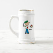 Verf Stickfiguur Bierpul (Links)