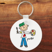 Verf Stickfiguur Sleutelhanger (Voorkant)