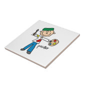 Verf Stickfiguur Tegeltje (Zijkant)
