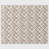 Verf Stroke rood en groen geplakt Cadeaupapier (Vlak)