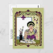 Verf Uw Eigen Canvas_A_ Briefkaart (Voorkant / Achterkant)