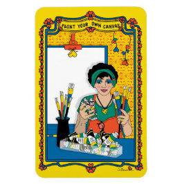 Verf uw eigen canvas_B_4x6 koelkast Magneet