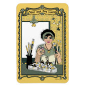 Verf uw eigen canvas_C_4x6 koelkast Magneet (Verticaal)