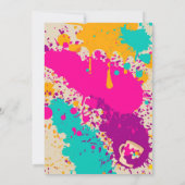 Verf uw eigen uitnodiging van de Partij van de Ver (Achterkant)