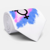 Verf van vlag voor transgender stropdas (Opgerold)