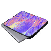 Verf & veren laptop sleeve (Voorkant onderkant)