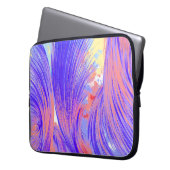 Verf & veren laptop sleeve (Voorkant Links)