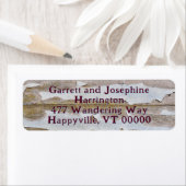 Verf Verf Rustiek Retour Adreslabels Etiket (Insitu)