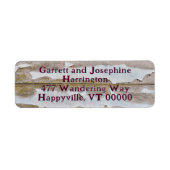 Verf Verf Rustiek Retour Adreslabels Etiket (Voorkant)