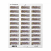 Verf Verf Rustiek Retour Adreslabels Etiket (Full Sheet)