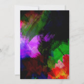 Verf voor abstracte waterverf 2 bedankkaart (Achterkant)